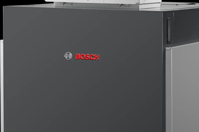 Bosch regelunit met cv-ketel voor waterzijdig inregelen